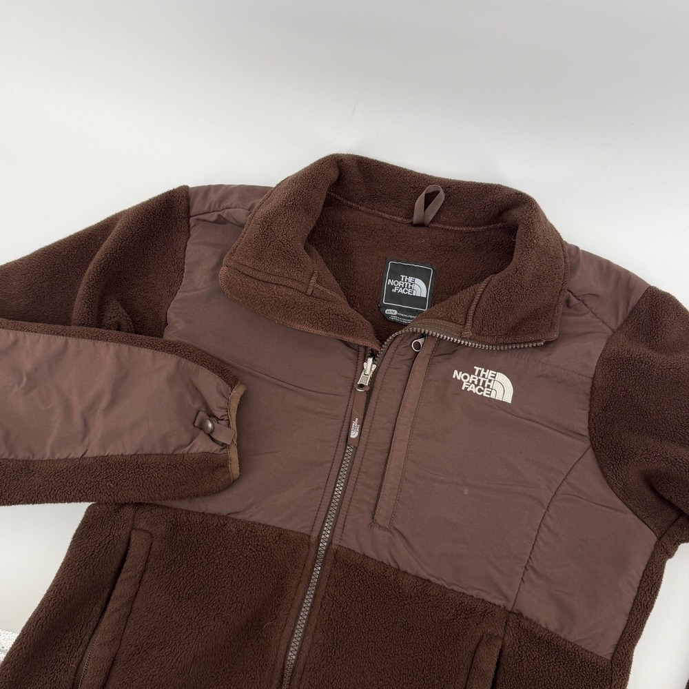 The North Face Denali Polartec Fleece Jacket Brown Womens Medium Full Zip